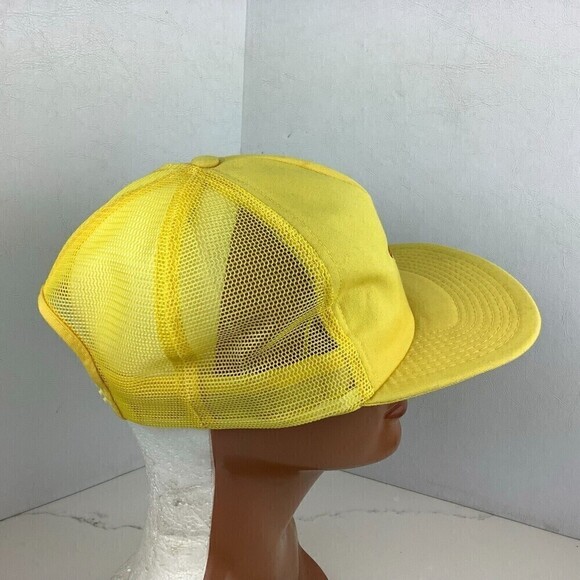 Vintage Take The New Pepsi Challenge Snapback Trucker Hat Yellow One Size USA - Picture 4 of 9